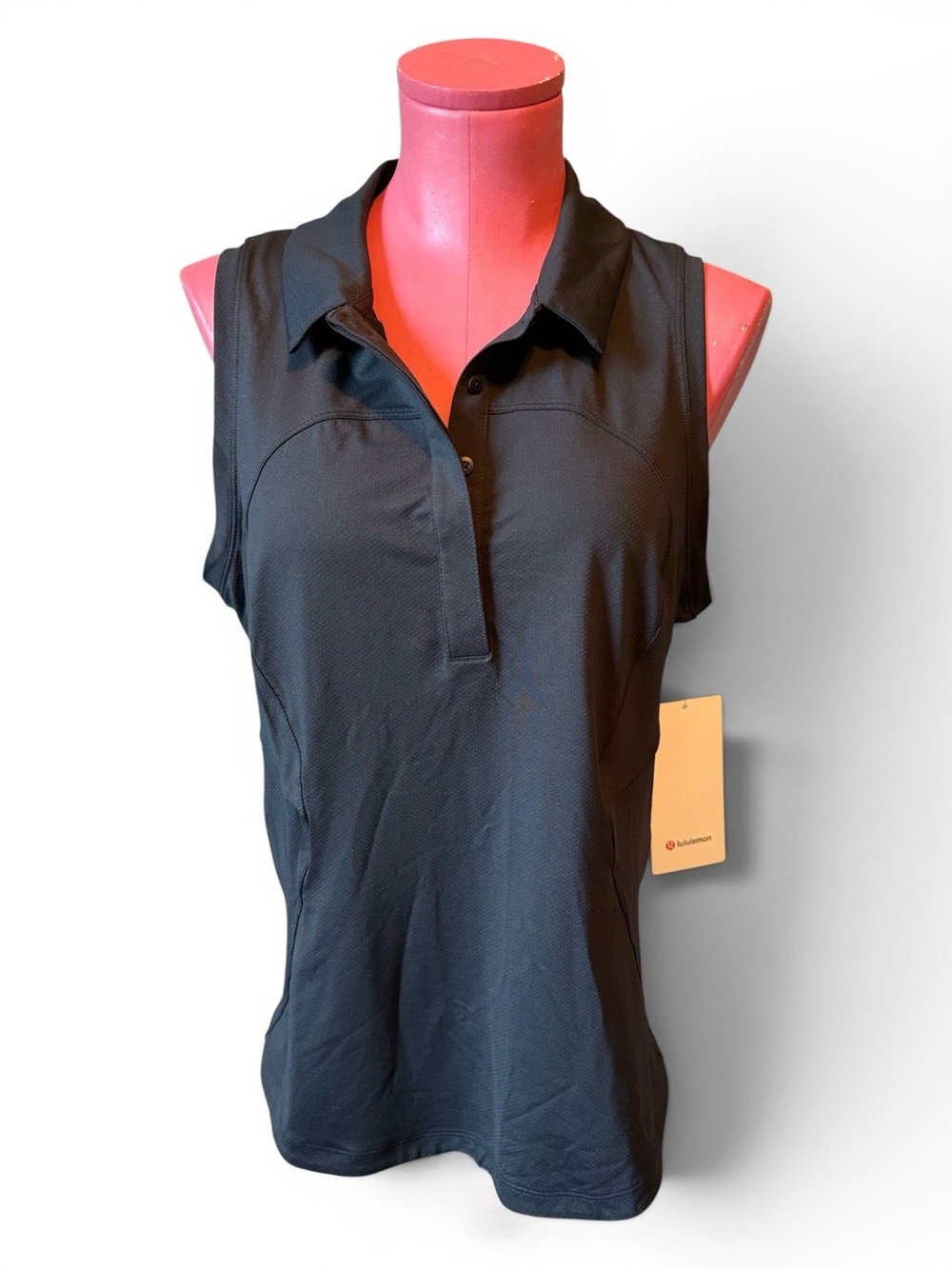 lululemon athletica Sleeveless Polo Tank - Black